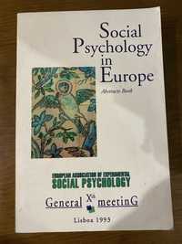 Livro Social Psychology in Europe - General Meeting 1993 - Lisboa