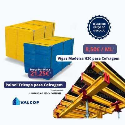 Tricapas - Vigas H20 P/ Cofragem - Contraplacado Marítimo - Novo