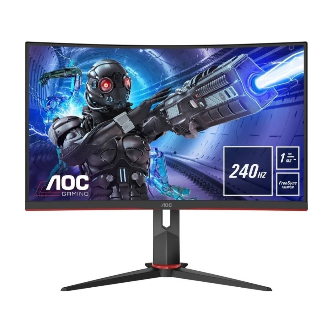Monitor Curvo Gaming AOC 31.5'' - 0.5 ms - 240 Hz