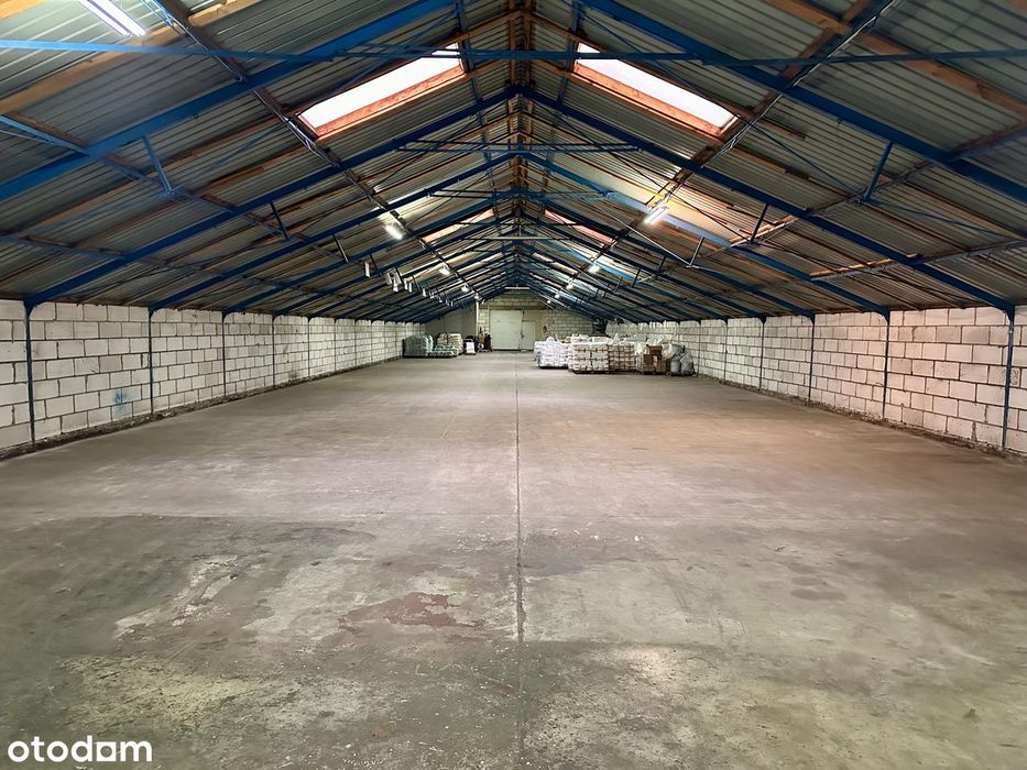 Do wynajęcia magazyn 600m² z możliwością najmu pomieszczeń biurowych