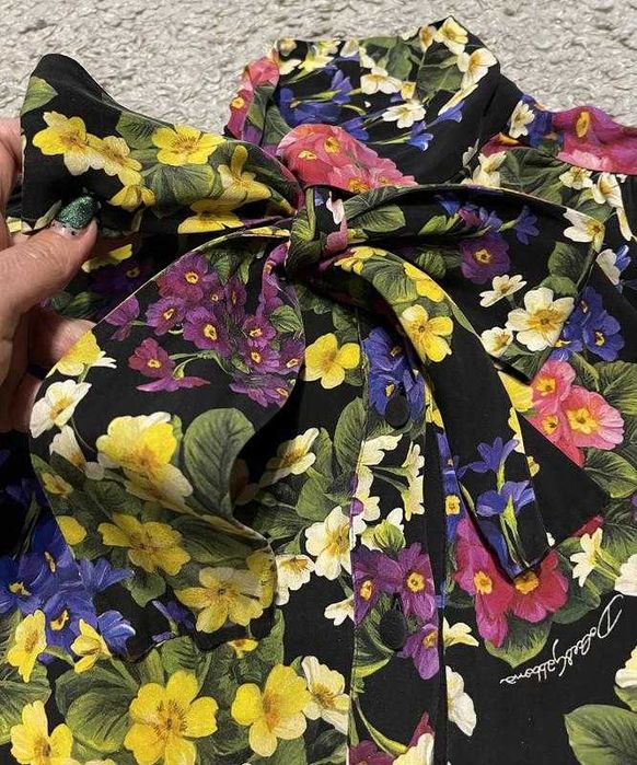 Оригинал.стильная,шелковая блуза vip-бренда dolce gabbana