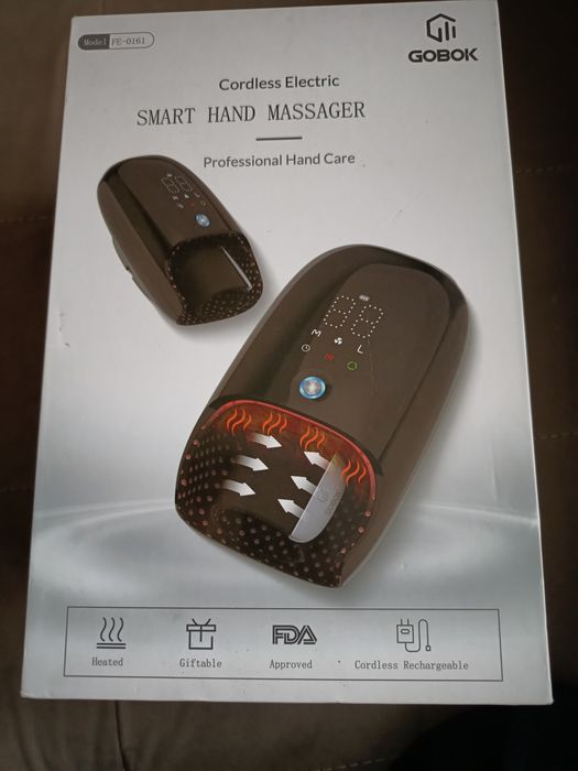 Бездротовий ручний масажер GOBOK FE-0161 з підігрівом/охолодженням, 6D