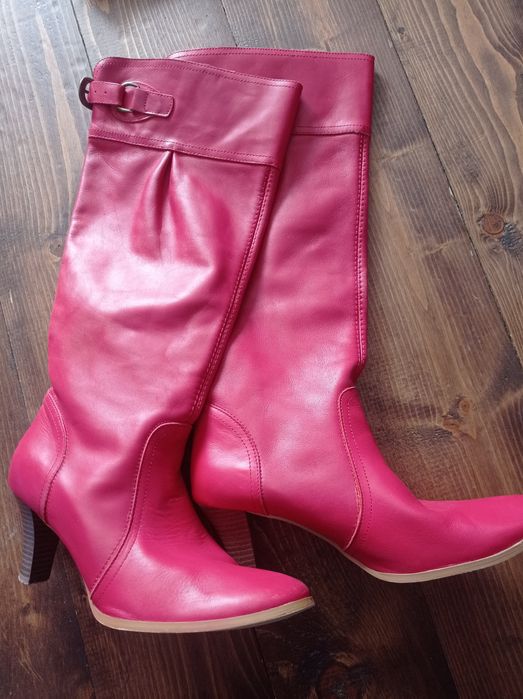 Kozaki damskie skórzane