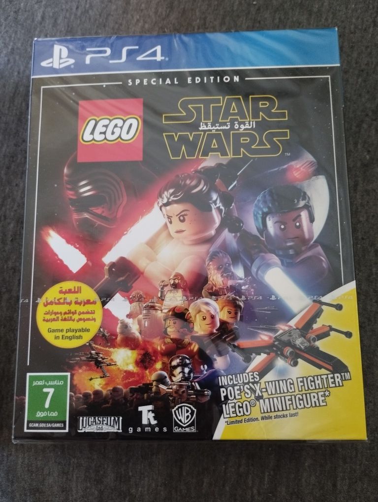 Gra LEGO Star Wars + statek klocki LEGO, PS4, Nowa w folii