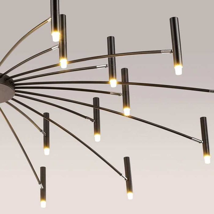 Nowoczesny Żyrandol LED do salonu pokoju sypialni 100cm