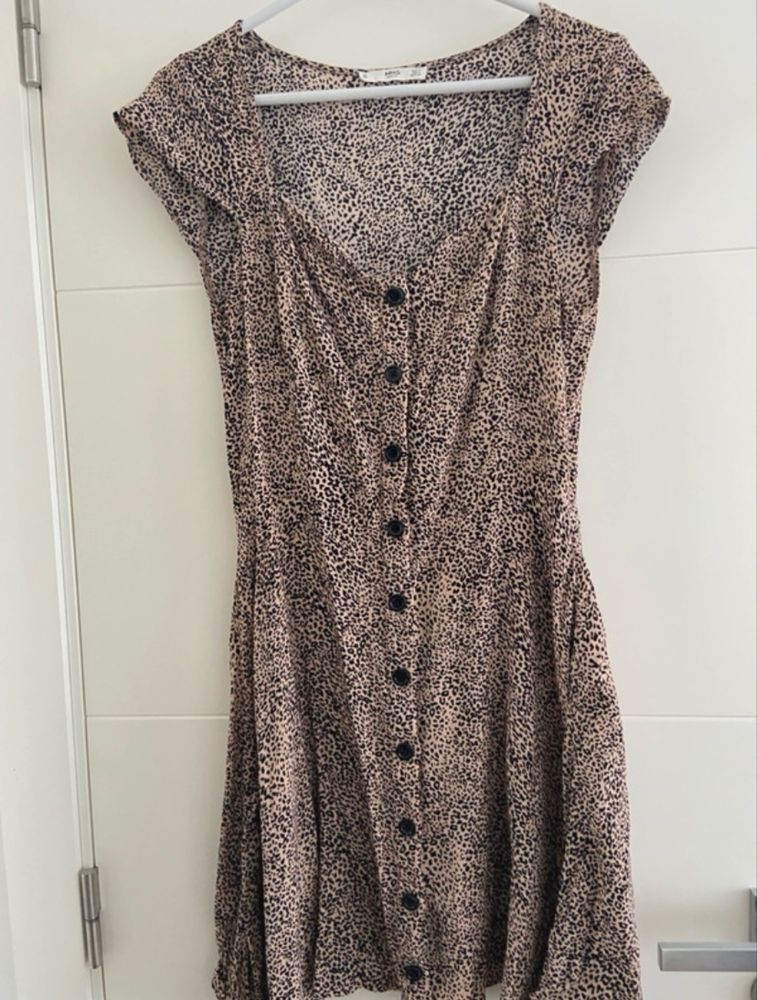Vestido com padrao - Mango
