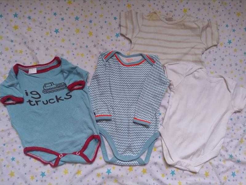 Лот речей на новонародженого, боді, чоловічки, комбінезон, костюми