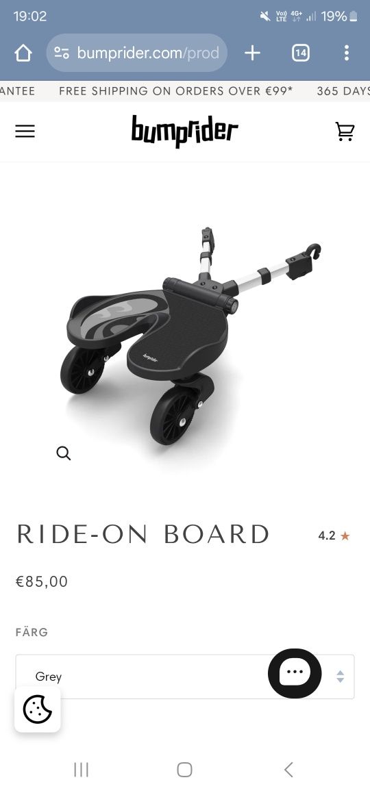 Bumprider para acolpar a carrinho bebé