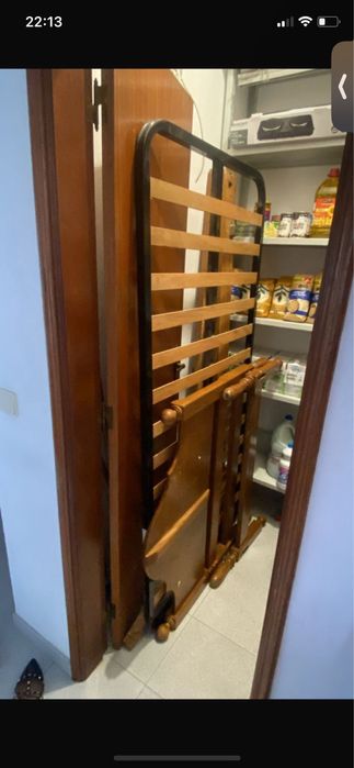 Cama e colchao e estrado novo