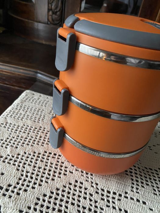 Zestaw 3 częściowy pojemnik garmażeryjny do przechwywania do żywności