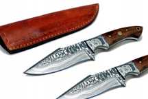 Nóż myśliwski taktyczny ręcznie wykonany SURVIVAL BUSHCRAFT damast EDC