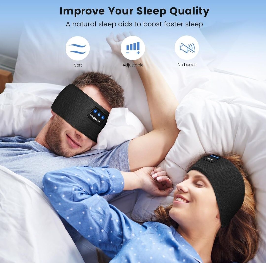 Ink-topoint Słuchawki do spania Bluetooth czarne