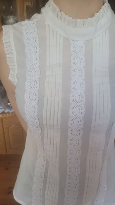 Bluzka damska kremowa