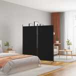 NOVO - Divisória de quarto com 2 painel 175x180 cm preto tecido