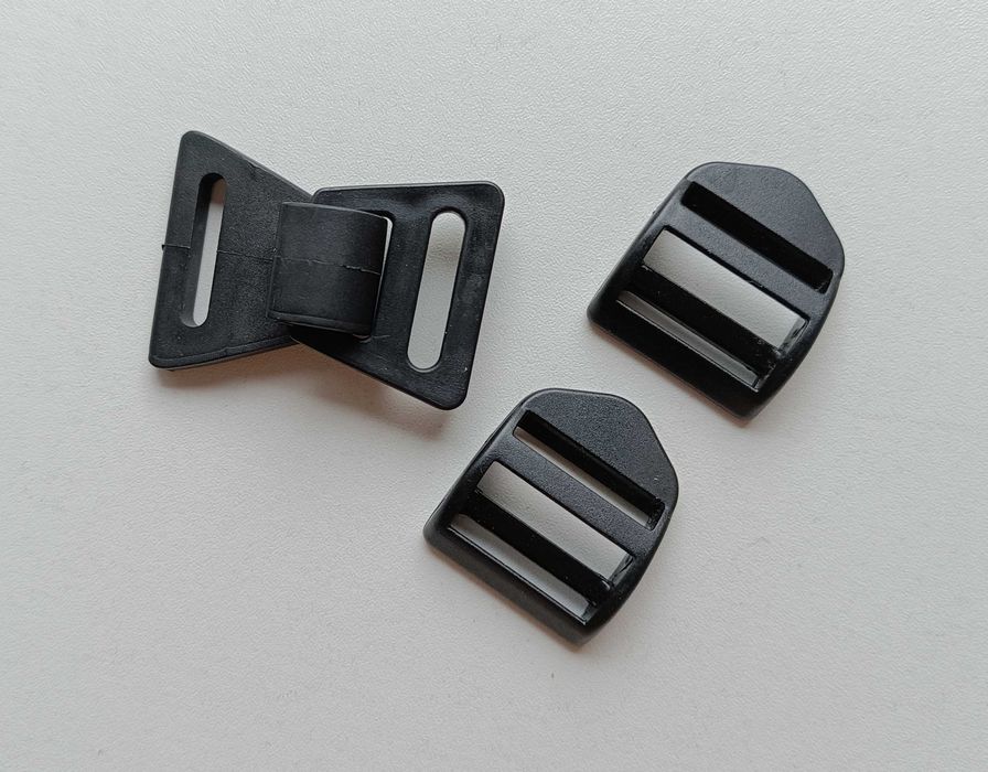 Карабины фастексы пластиковые + ремни набор