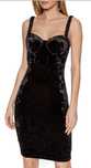 ukienka damska elegancka welurowa czarna Marciano by Guess L