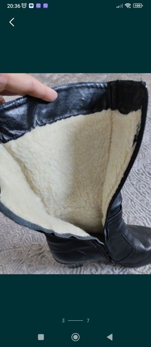 Чоботи жіночі шкіряні