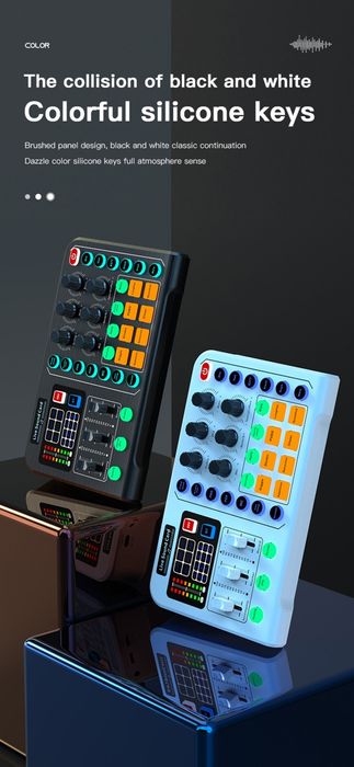 Misturador de Áudio M6 placa de som ao vivo 48v NOVO