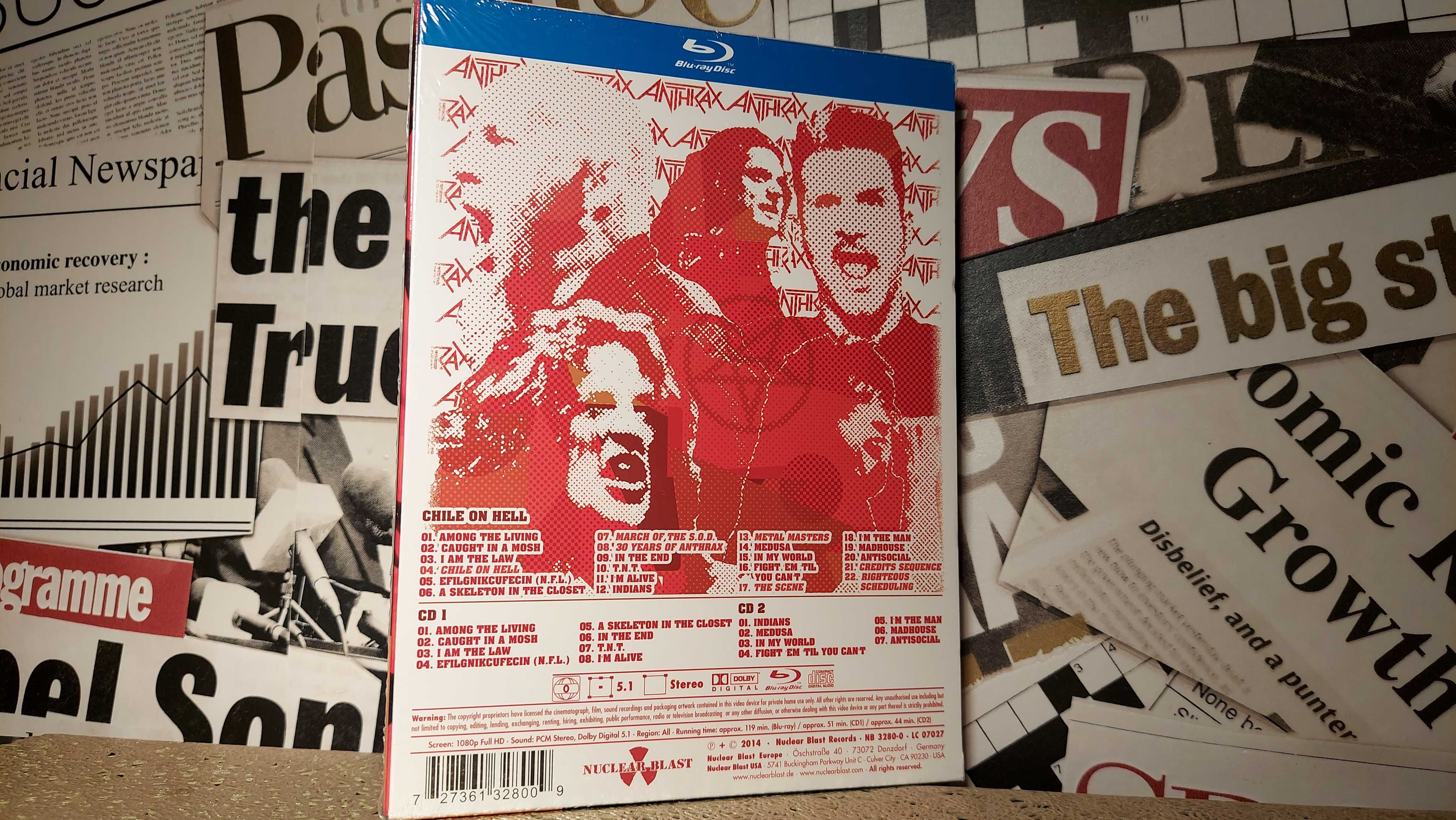 Anthrax - Chile On Hell Live Koncert na Blu-ray + 2 CD