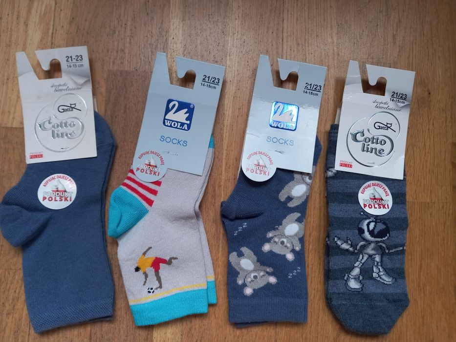 skarpetki dla chlopca, nowe, r.21-23