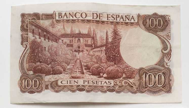 Banknot 100 peseta - Hiszpania 1970