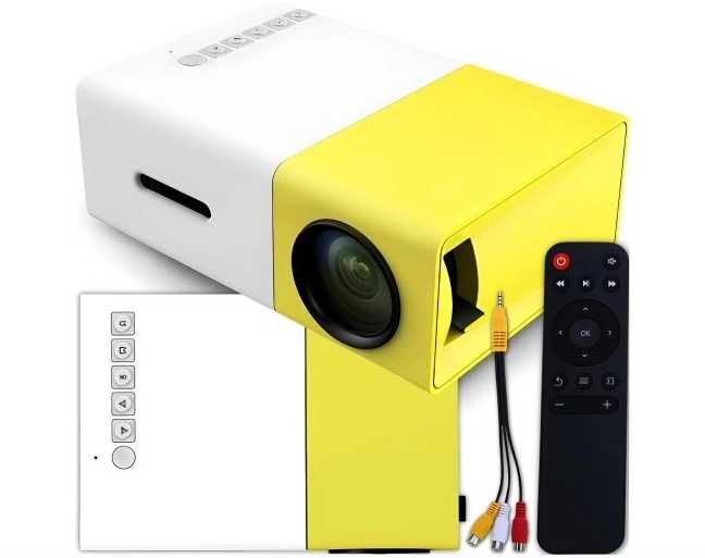 Nowy projektor, rzutnik, przenośny, LED, HD,USB, zestaw, na prezent