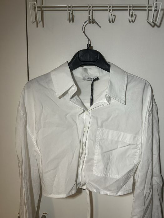 Camisa cropped branca