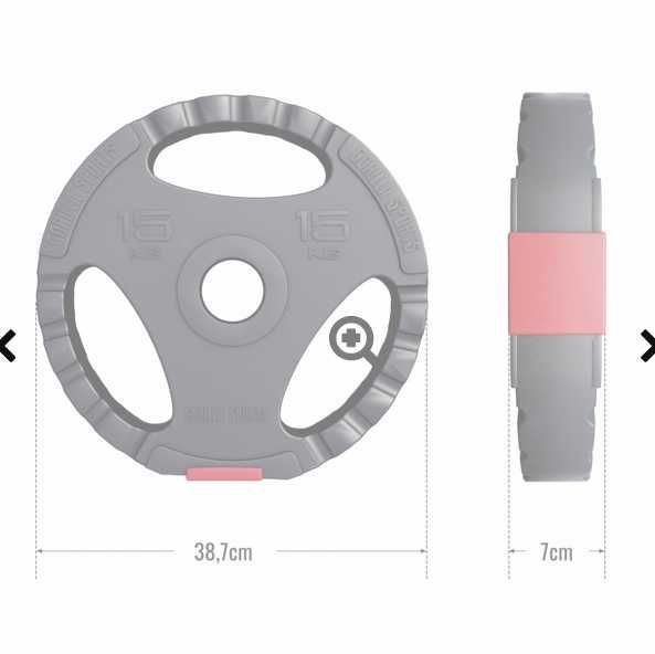 Obciążenie Olympia winyl grip 30 kg (2x 15 kg)