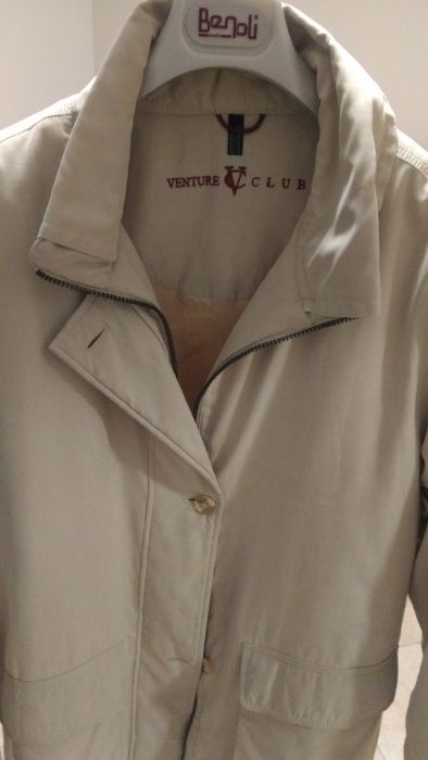 Parka a 3/4 em cor Creme