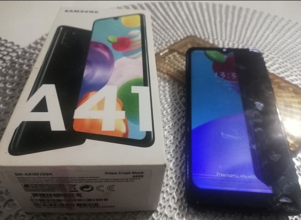 Sprzedam Samsung galaxy A41 uszkodzony wyświetlacz LCD