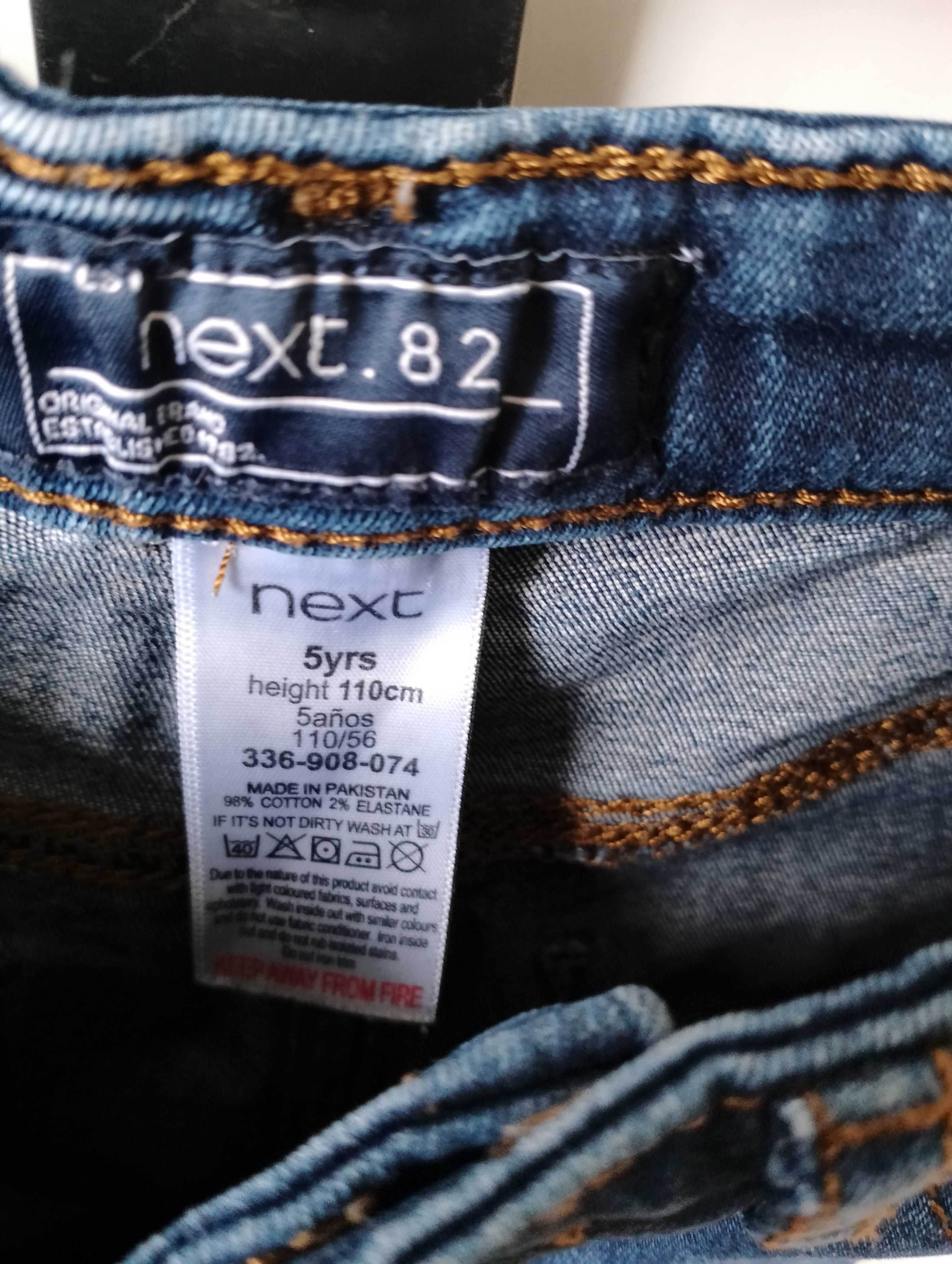 Spodnie jeans chłopięce Next 110 slim