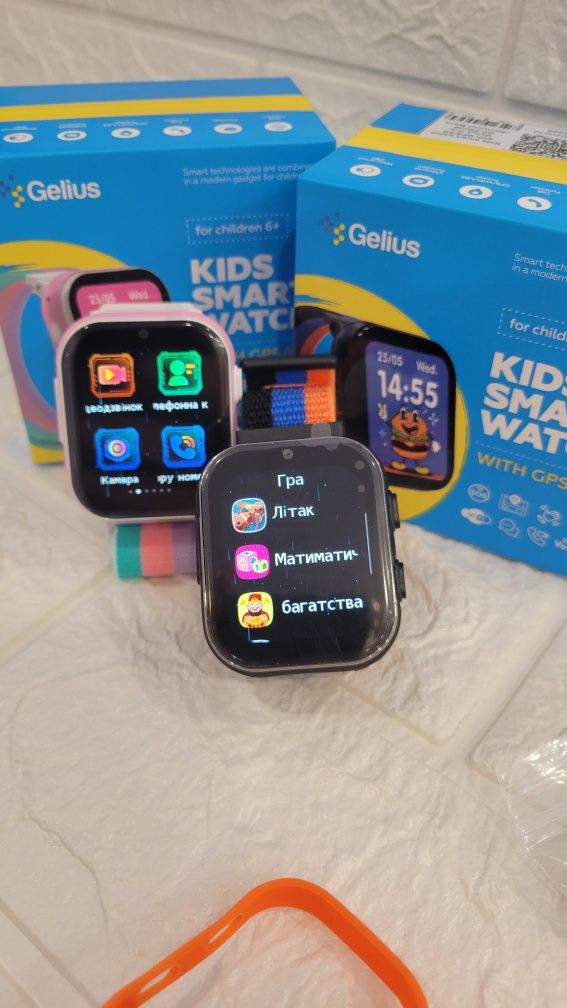 Дитячий смарт годинник Gelius GP-PK008| Відеозв'язок + захист IP67