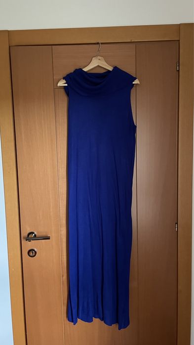 Vestido de malha Azul elétrico