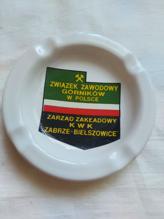 Popielniczka porcelana kwk zabrze bielszowice