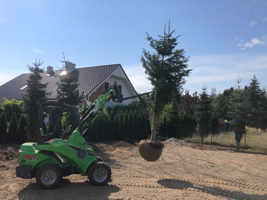 Usługi glebogryzarką separacyjną AVANT/ prace ziemne/ niwelacja terenu