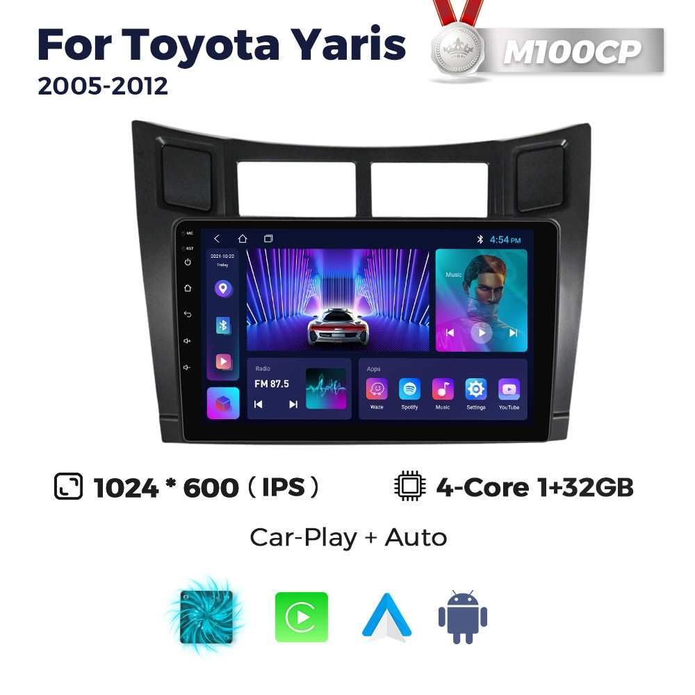 Штатна магнітола Toyota Yaris Android GPS навігація Тойота Яріс