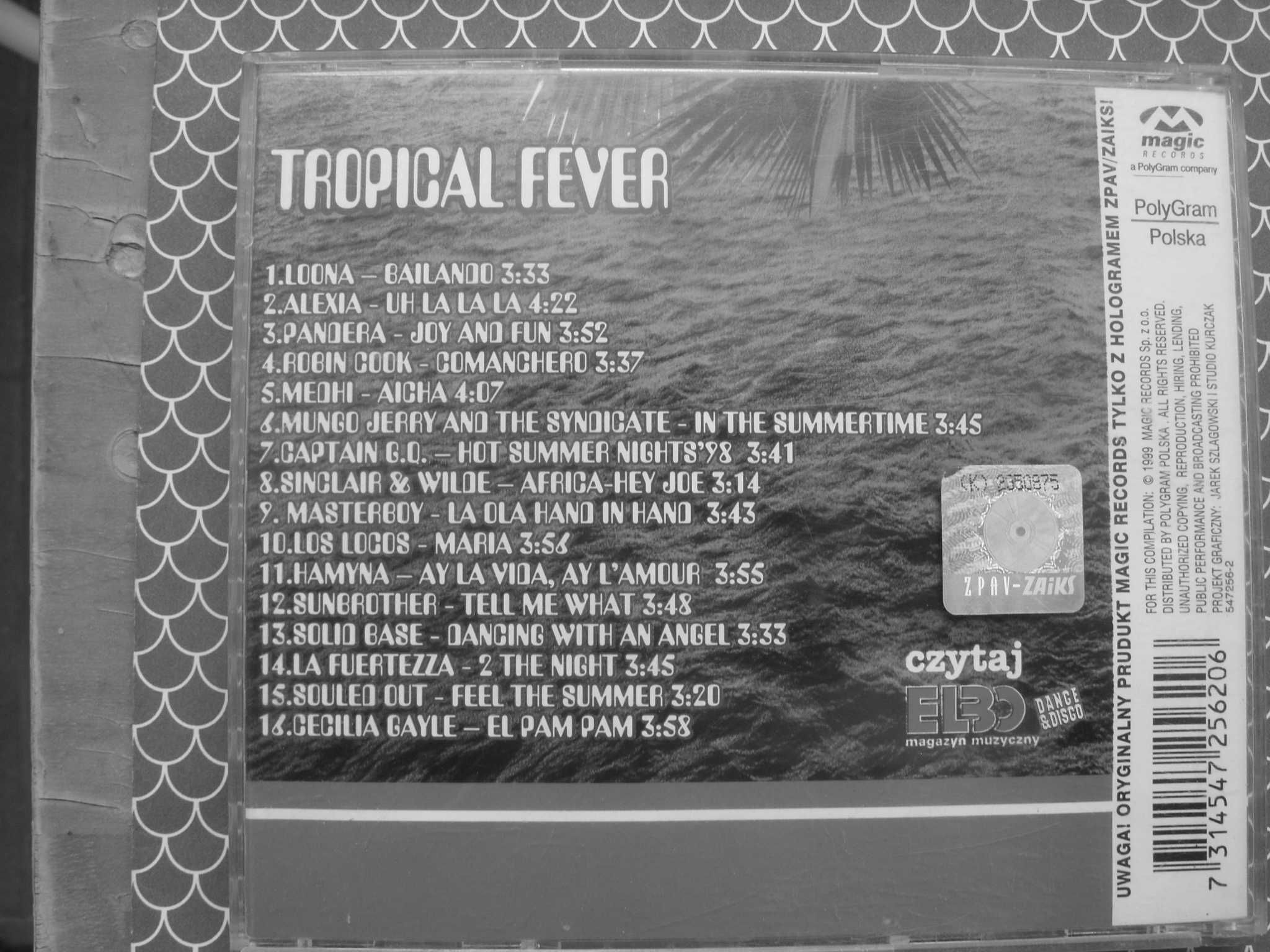 Plyta CD; TROPICAL FEVER--Loona, 1999 rok.