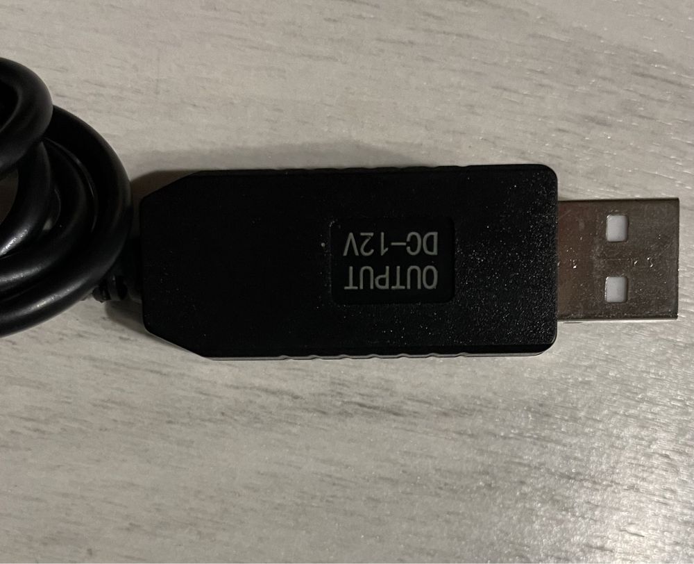 Кабель для роутера USB від Повер банка 5V-12V