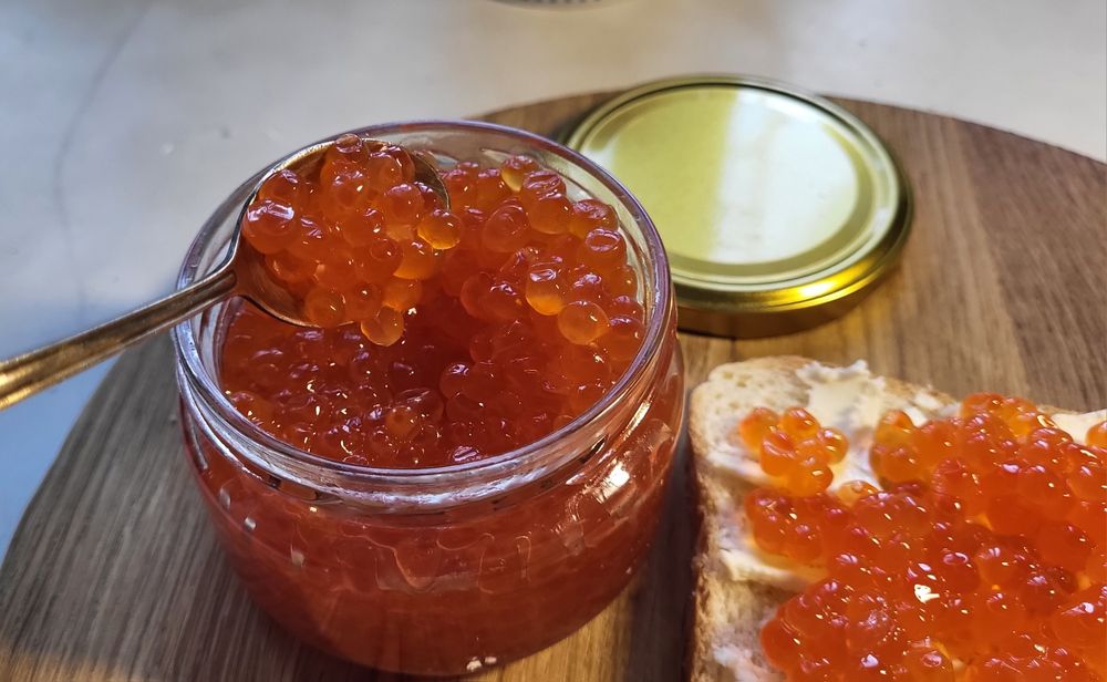 Икра красная.Краб.Кета горбуша осетр