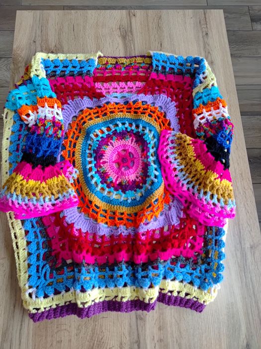 Sweter damski handmade oversize