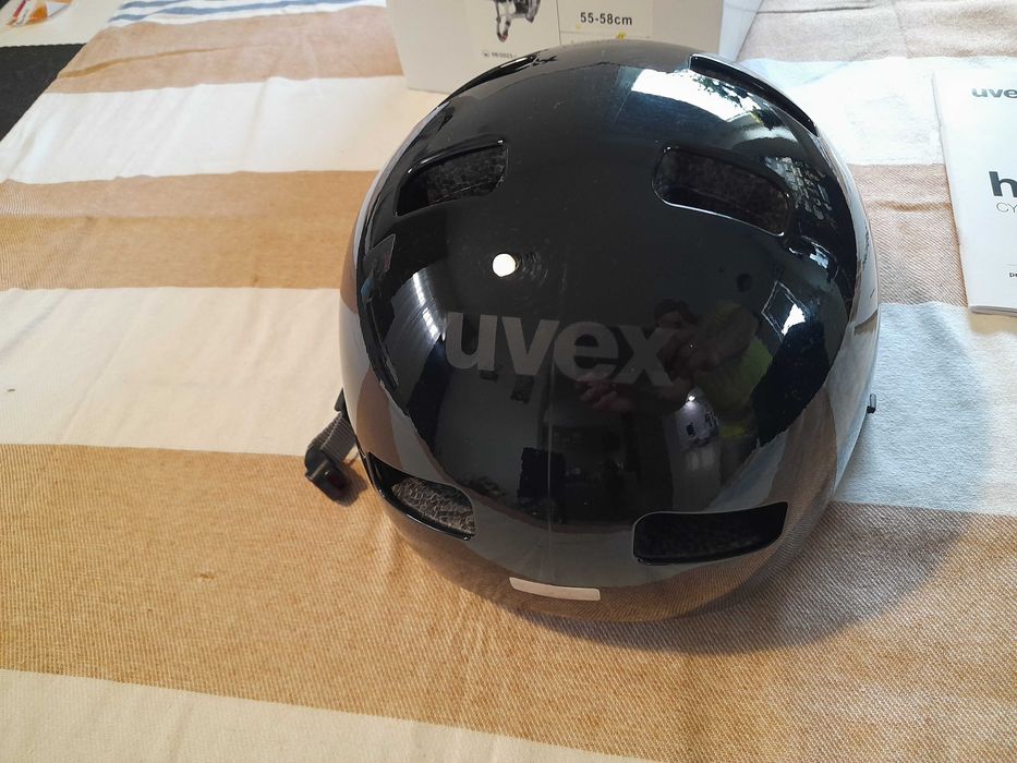 Kask orzeszek bmx UVEX KID 3 Dirtbike Black 55-58