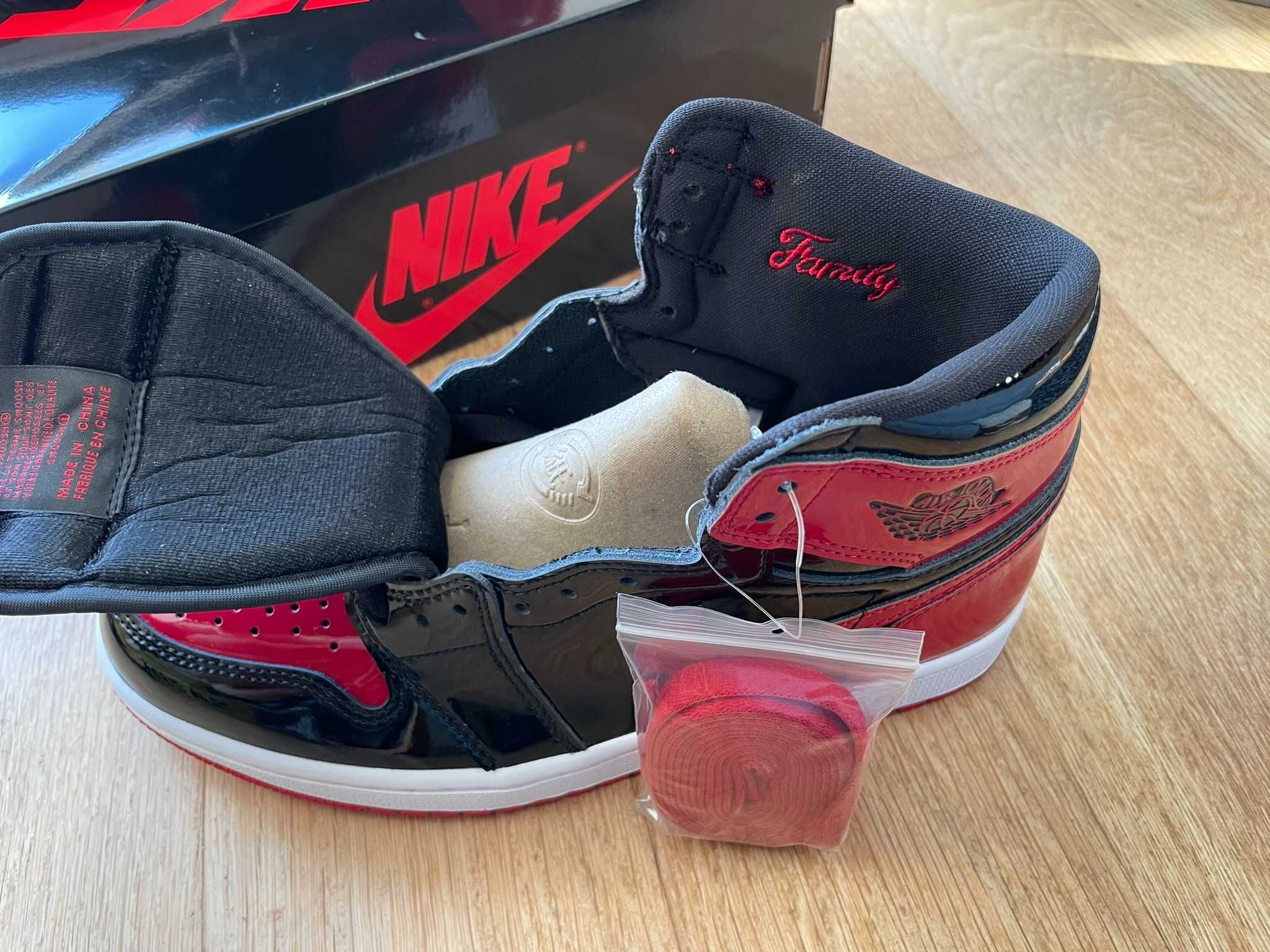 Air Jordan 1 Patent Bred 40.5 US7.5