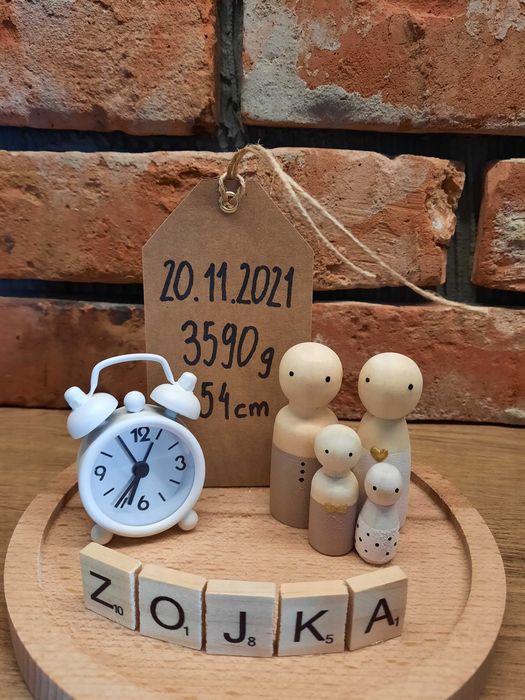Metryczka w szklanej kopułce