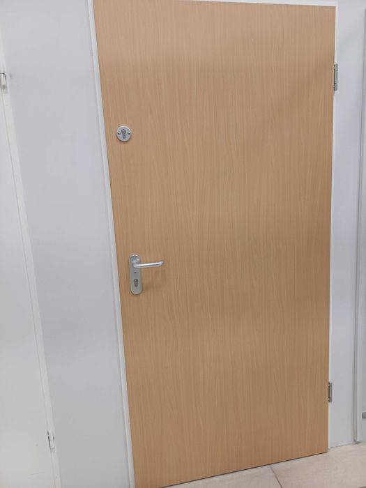 Drzwi poekspozycyjne wewnątrzklatkowe DGM stalowe OKAZJA