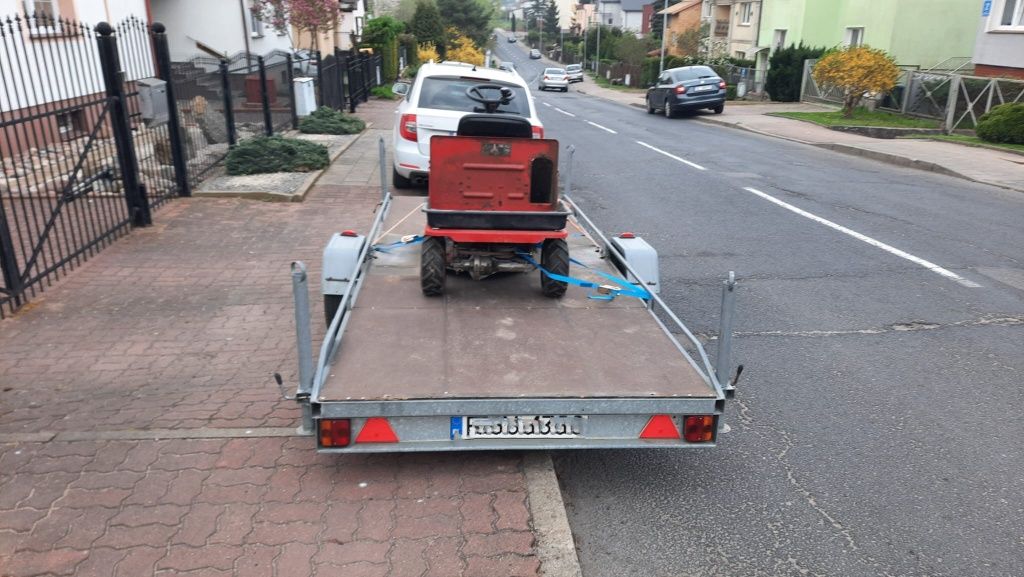 Przyczepy bez kaucji od 400 do 1200kg DMC plandeka platforma motor 7 d