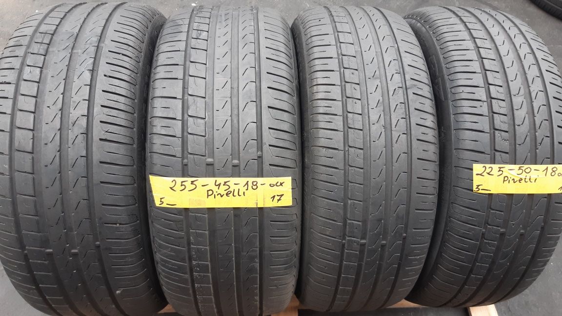 Opony Letnie 255÷45÷18÷/÷225÷50÷18÷.PIRELLI.Cena 500 zł kpl-4 sztuki