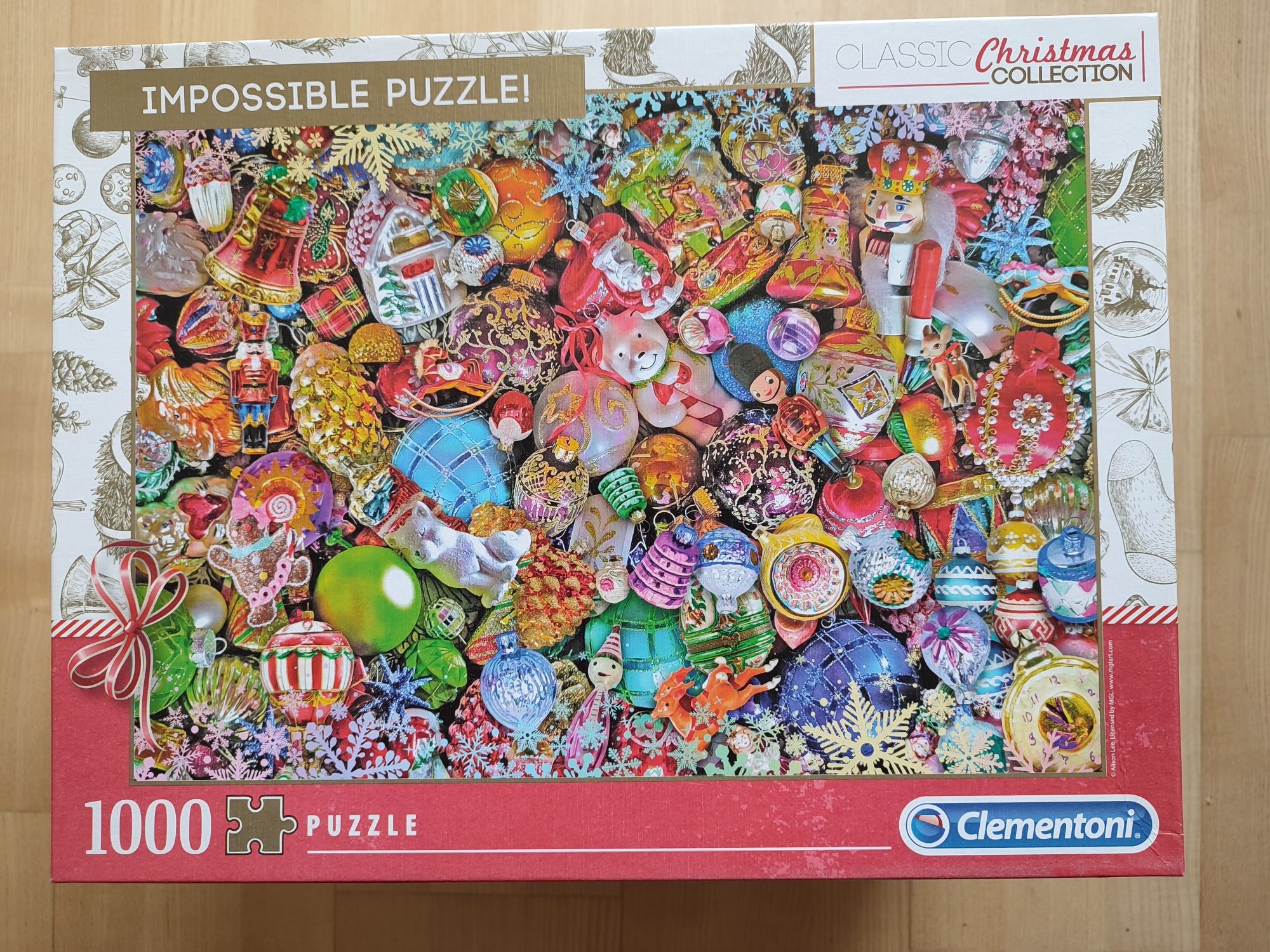 Clementoni puzzle IMPOSSIBLE 1000 elementów Christmas Collection !!!