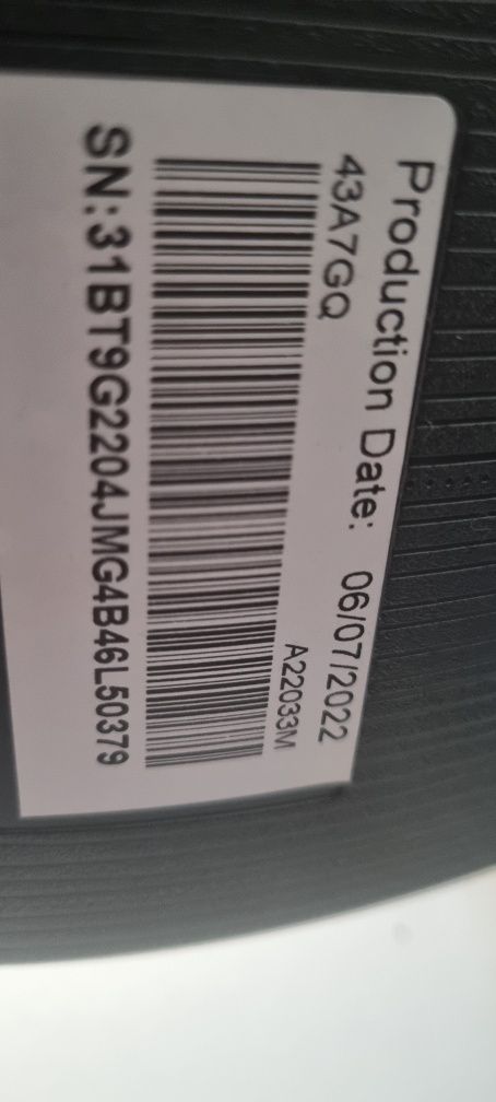 Telewizor Hisense 43A7GQ