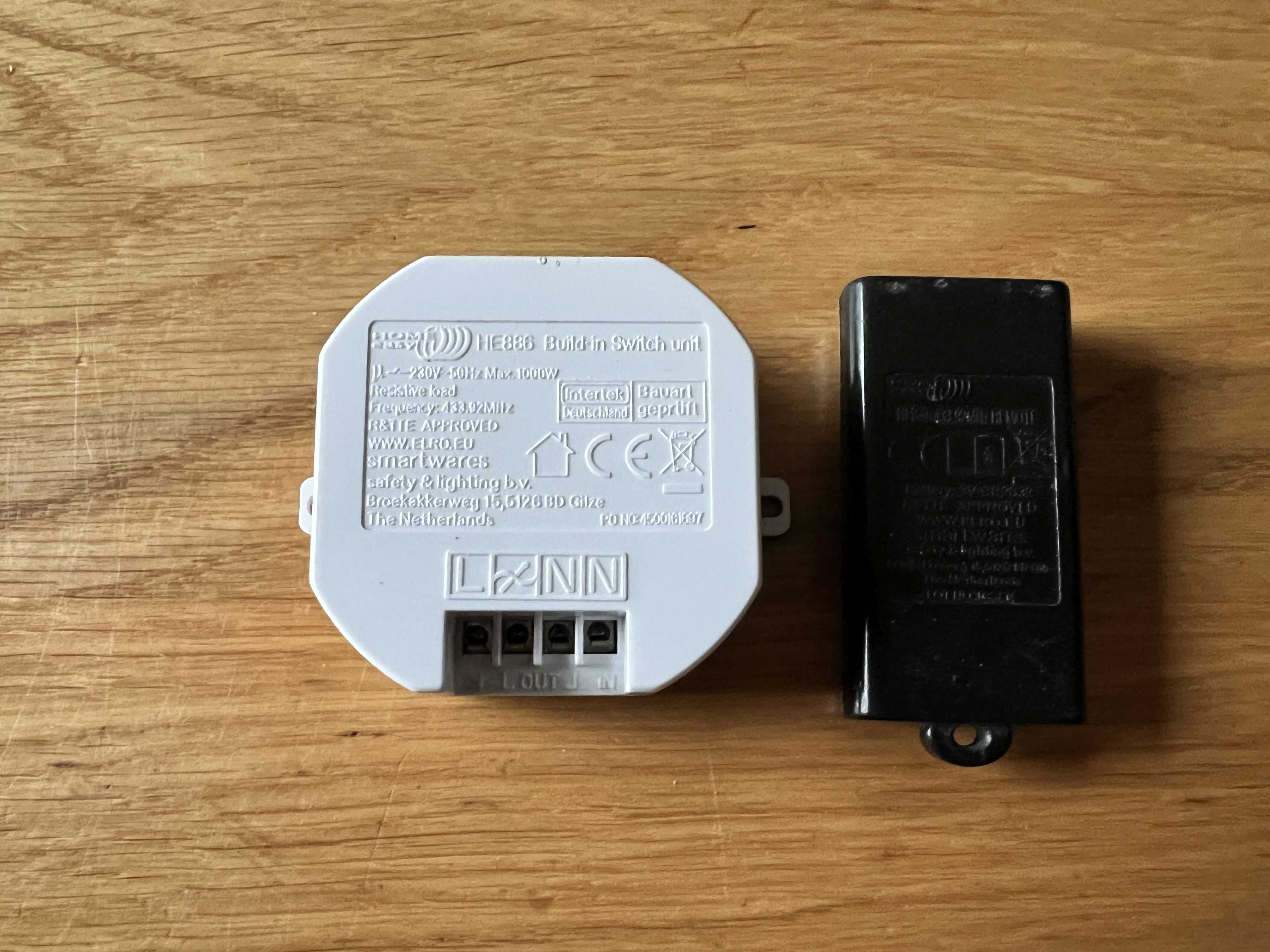 HOME EASY HE886 +HE841 ZESTAW przełącznik bezprzewodowy + pilot 433Mhz