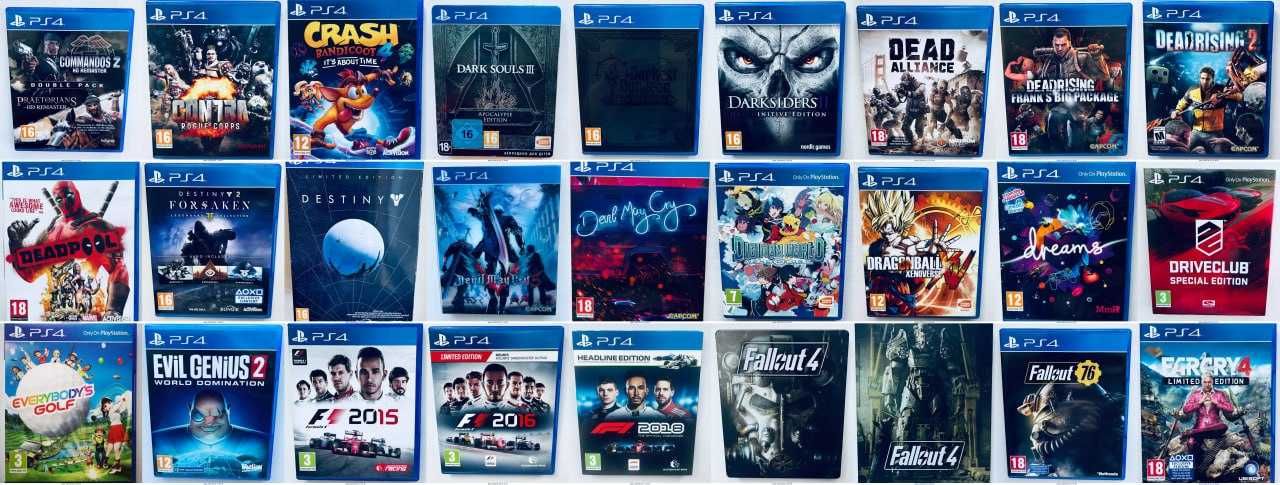 Диски Sony PlayStation 4